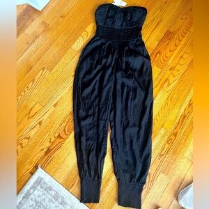 DAISY Women’s Black Strapless Jumpsuit Size Small Cocktail Formal Wedding Guest